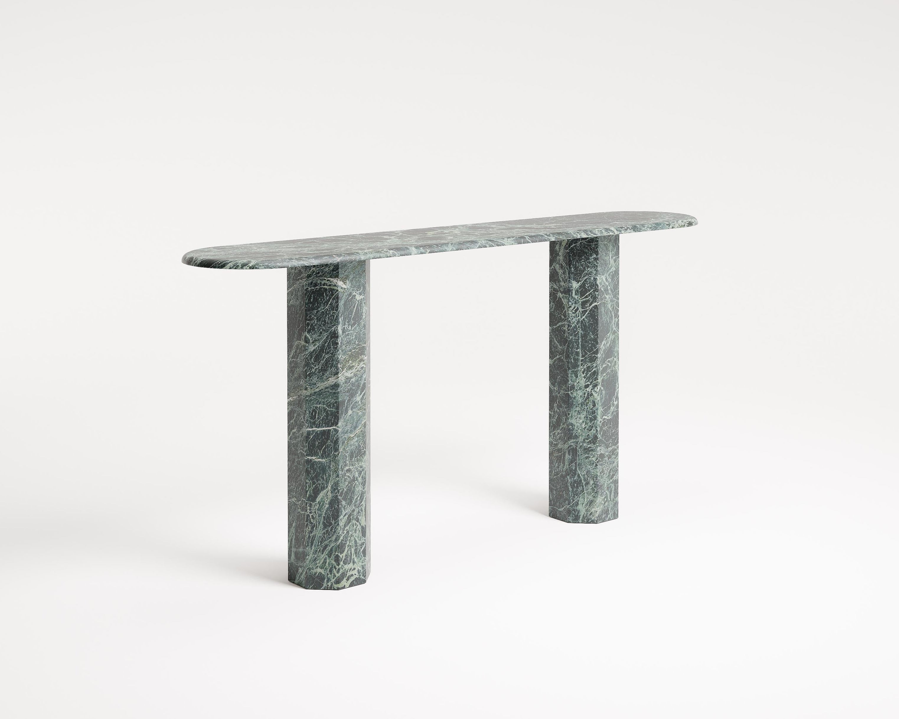 AUGUSTUS - Natural Stone Travertine Marble Console Table – Atelier278