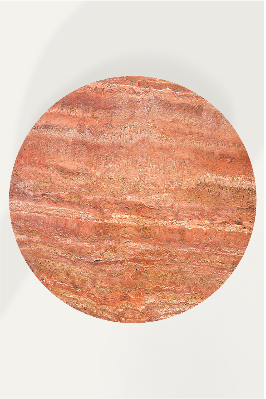 OTTO 110 Coffee Table in Honed Red Travertine