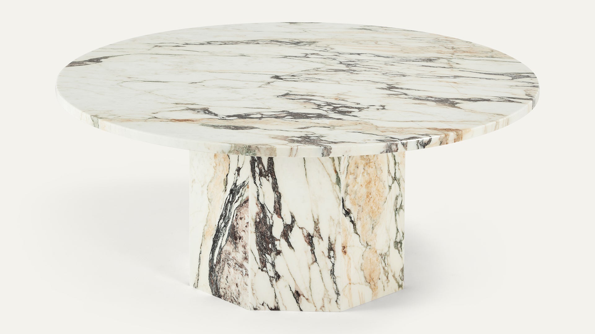 OTTO 90 Coffee Table in Polished Calacatta Monet Marble