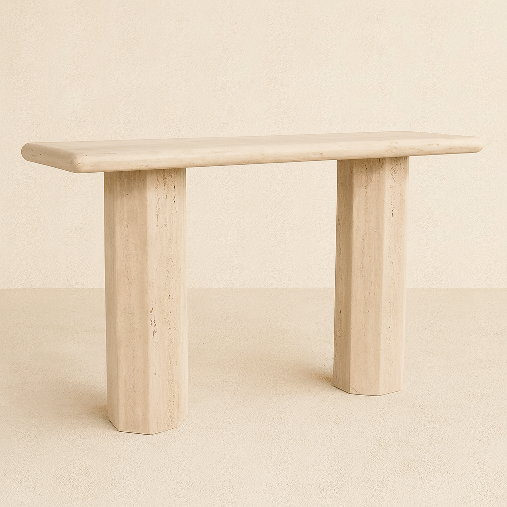 Bespoke Travertine - Console Table - AW25 Archive Sale