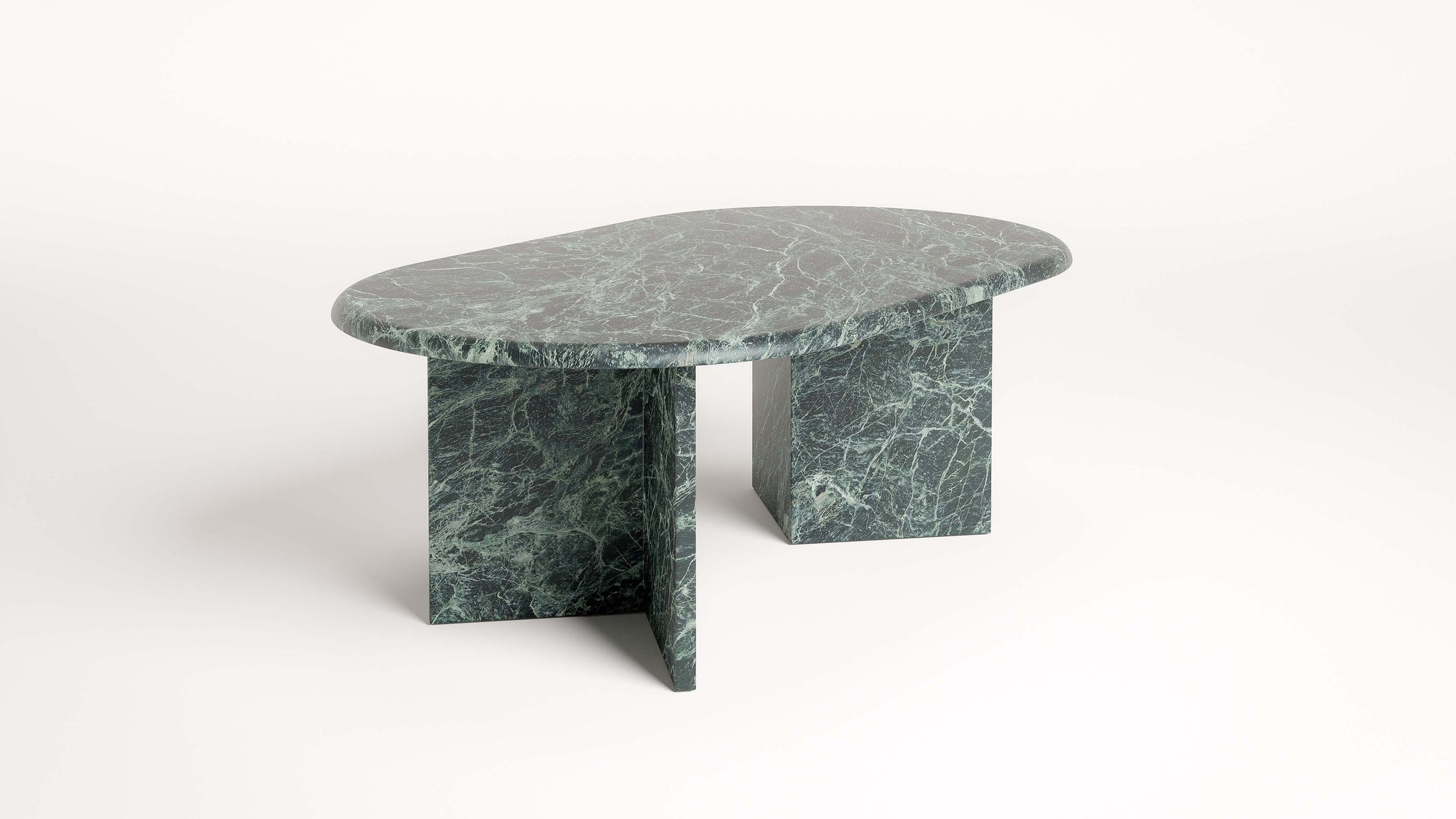 ELLIPSE 100 Coffee Table in Honed Verde Alpi Marble