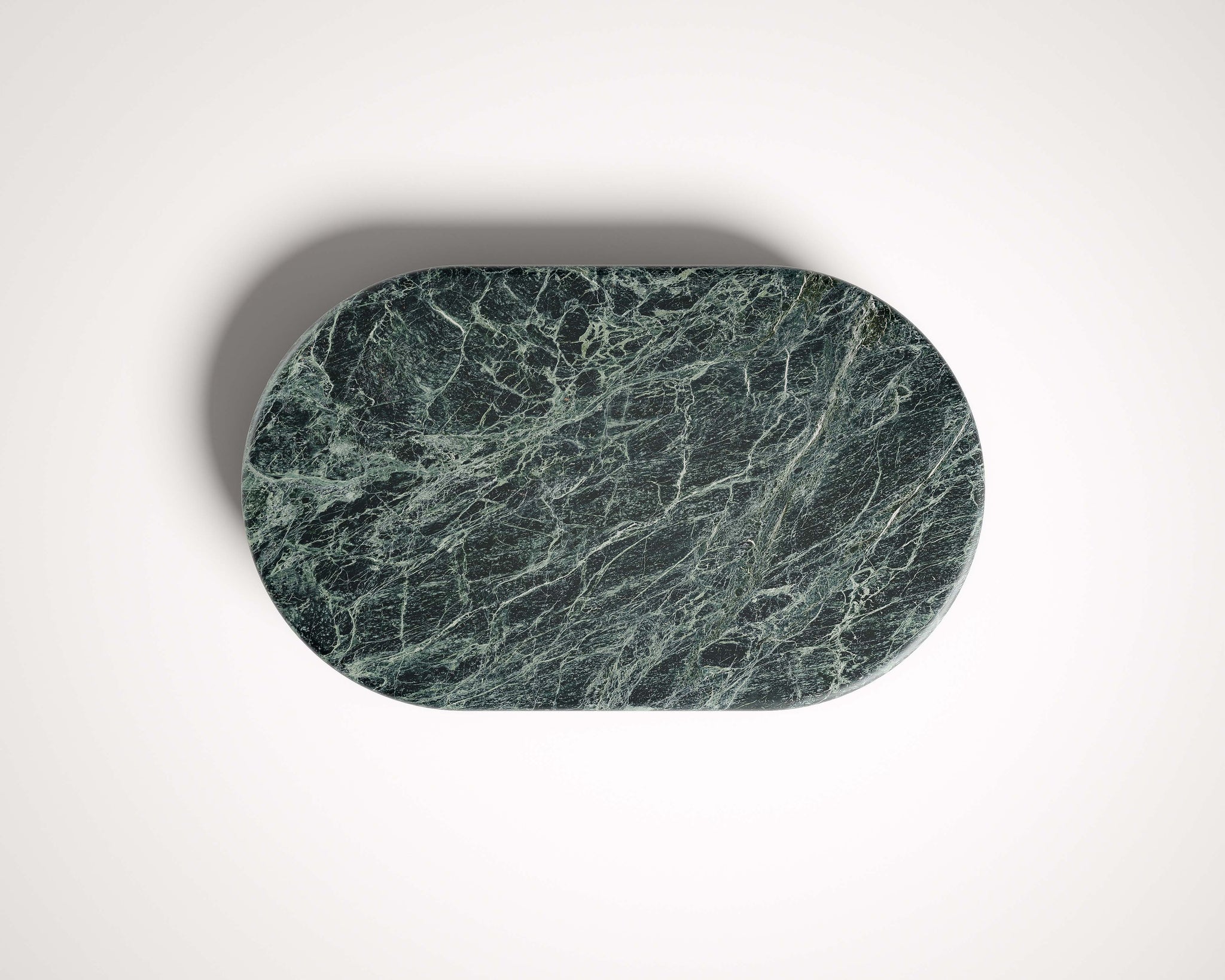 ELLIPSE 100 Coffee Table in Honed Verde Alpi Marble