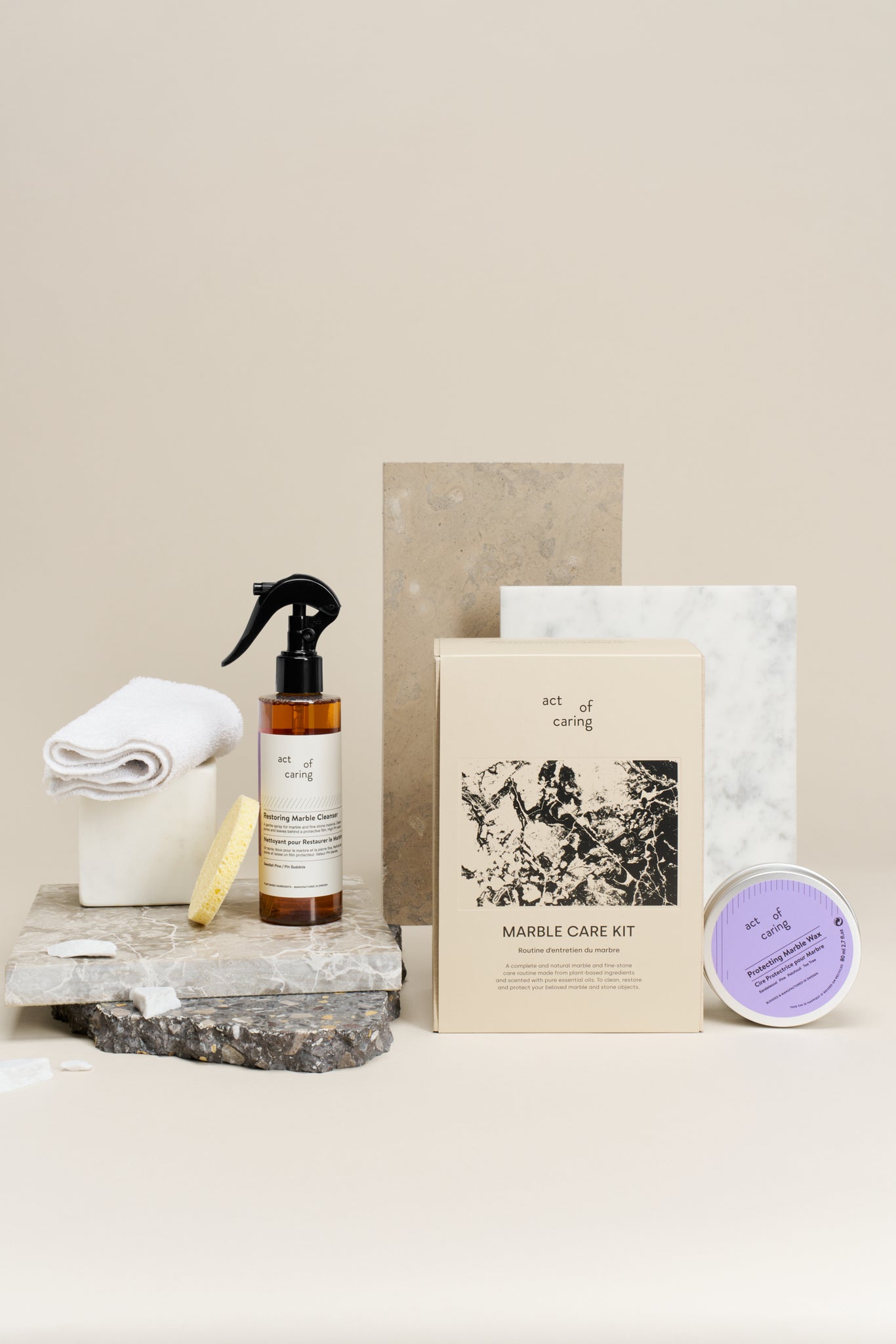 ACT OF CARING - Marble & Fine Stone Care Kit