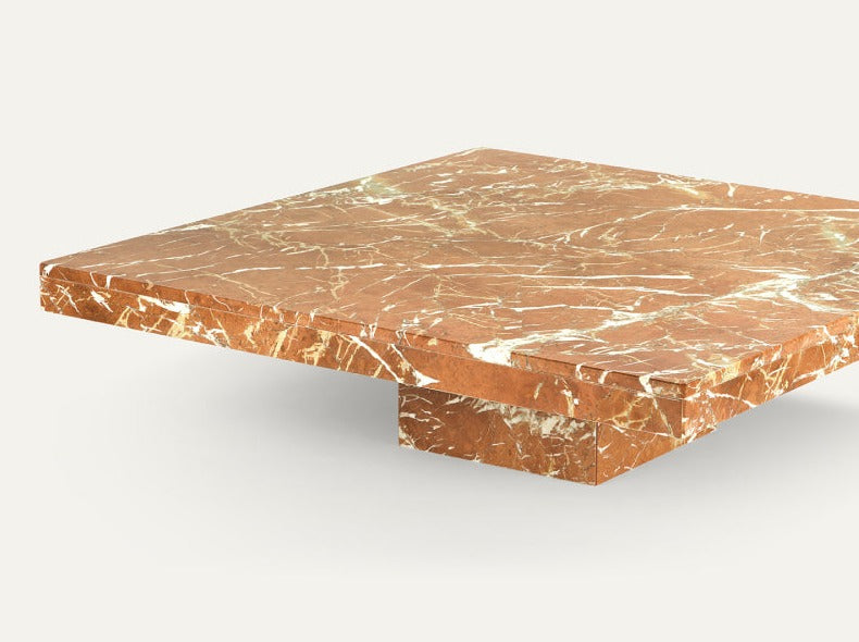 NOMA Coffee Table in Polished Rojo Alicante Marble