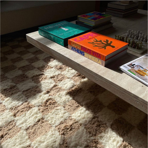 NOMA Coffee Table in Filled & Honed Romano Travertine for Abigail Cullis 